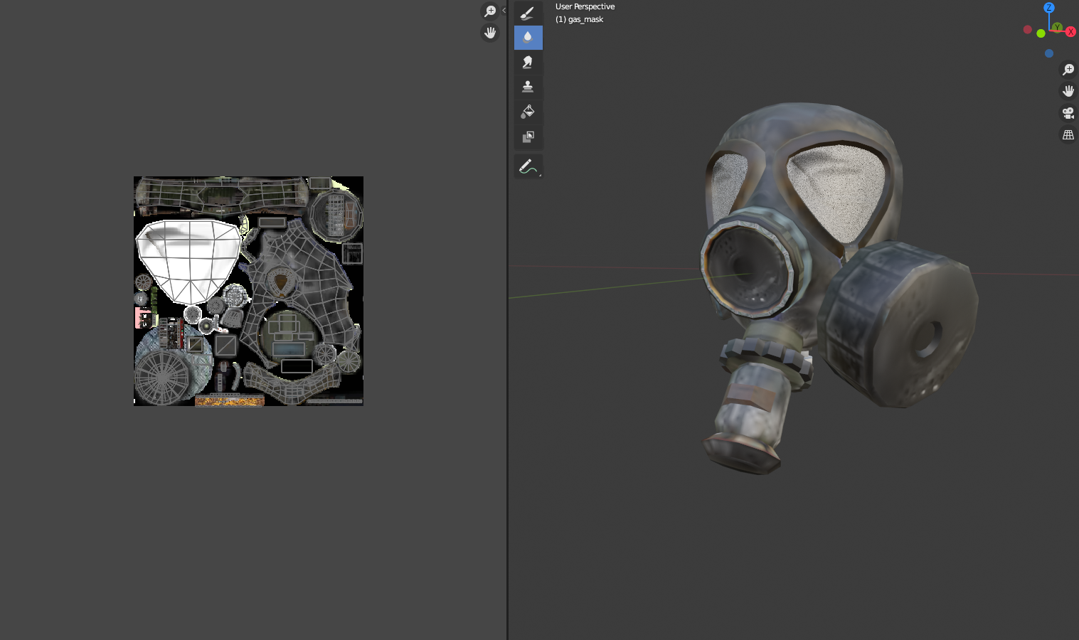 GAS MASK (LOW POLY) preview image 2
